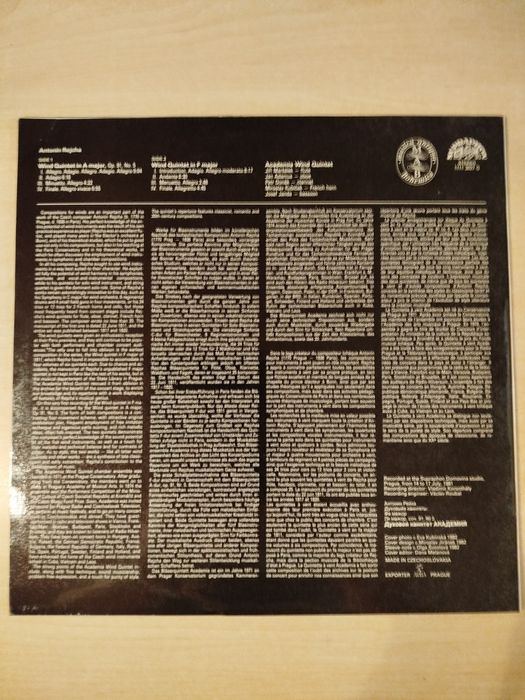 Antonin Dvorák Wind Quintets płyta winylowa