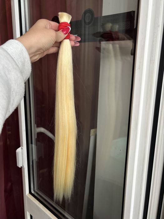 Натуральне волосся блонд 45 см