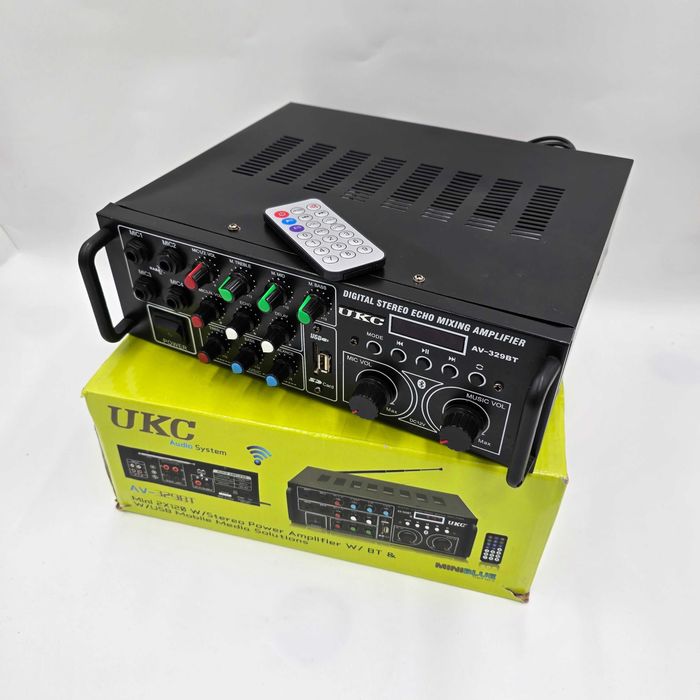 Wzmacniacz Karaoke UKC AV-329BT USB SD FM MP3 Bluetooth 240W
