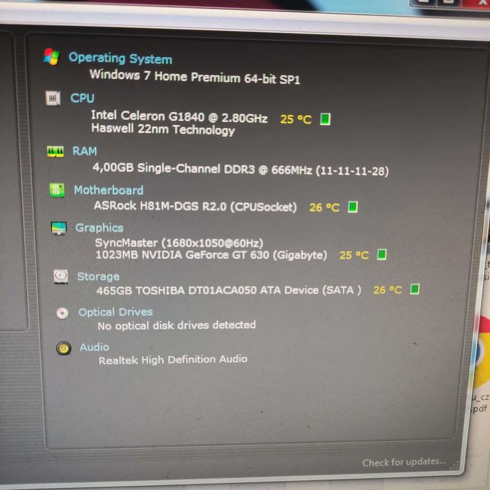 Komputer stacjonarny Win10