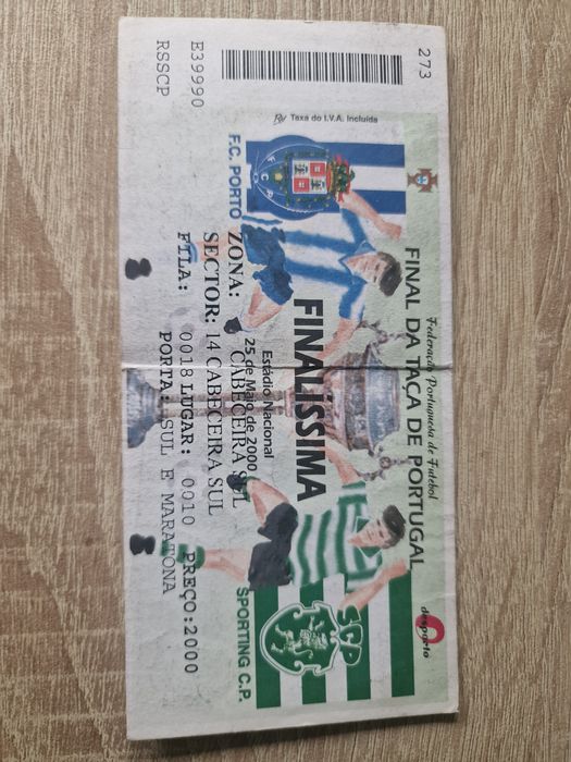 Finalíssima Taça de Portugal 2000 Porto x Sporting