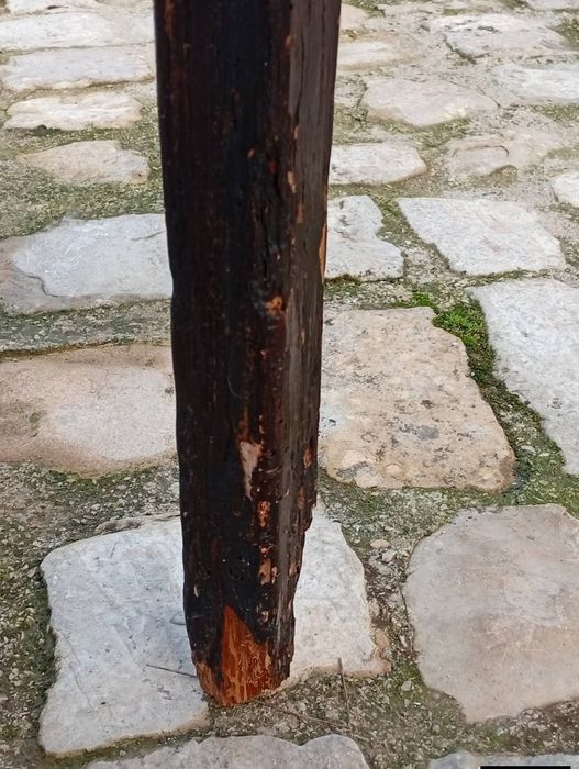 Mesa de apoio rústica