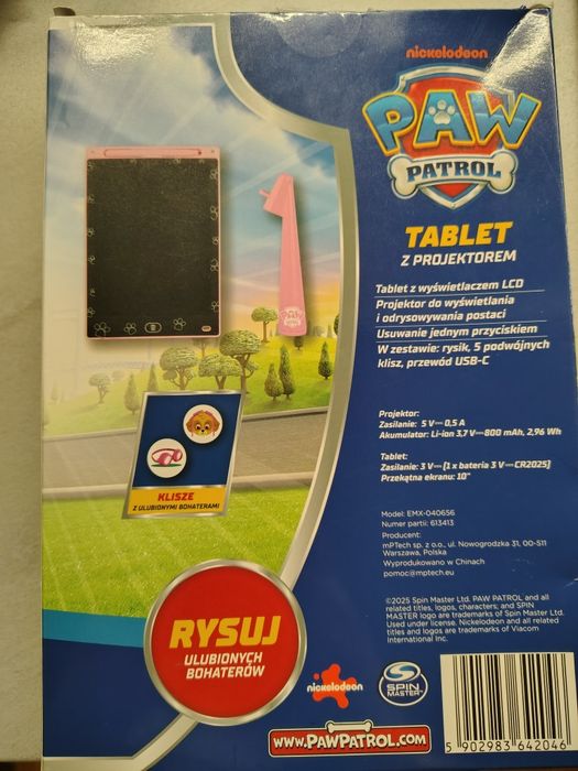 Tablet z projektorem 3+