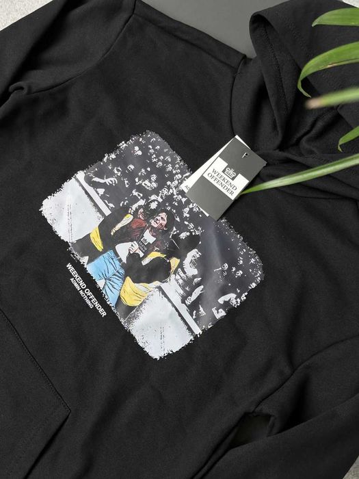 WEEKEND OFFENDER Худи Черное — 1312 — Большой Принт Толстовка Викенд Оффендер — XS S M L XL XXL