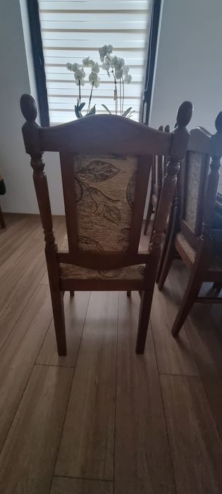 Stół dębowy rozkładany 12 krzeseł