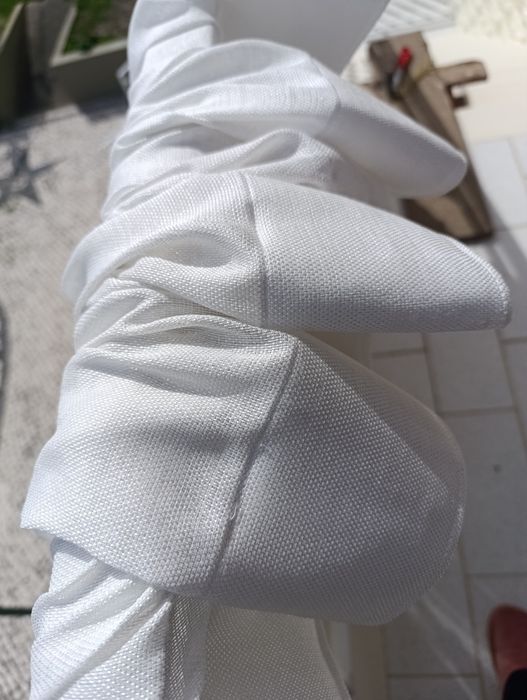 Cortina onda branca com 10M de largura