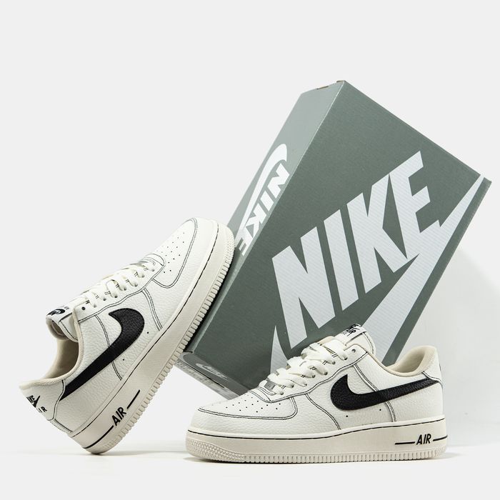 Кросівки Кроссовки Nike Air Force 1 White Black повсякденні