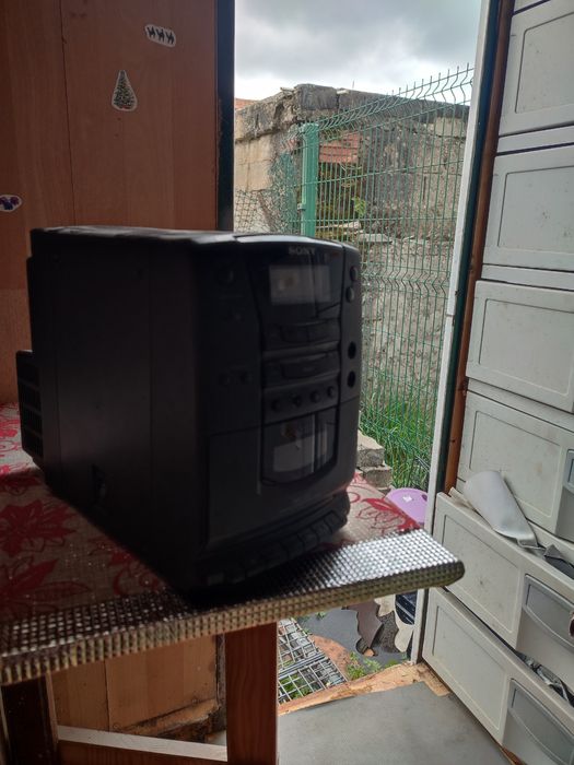 Radio com cd e  cassete