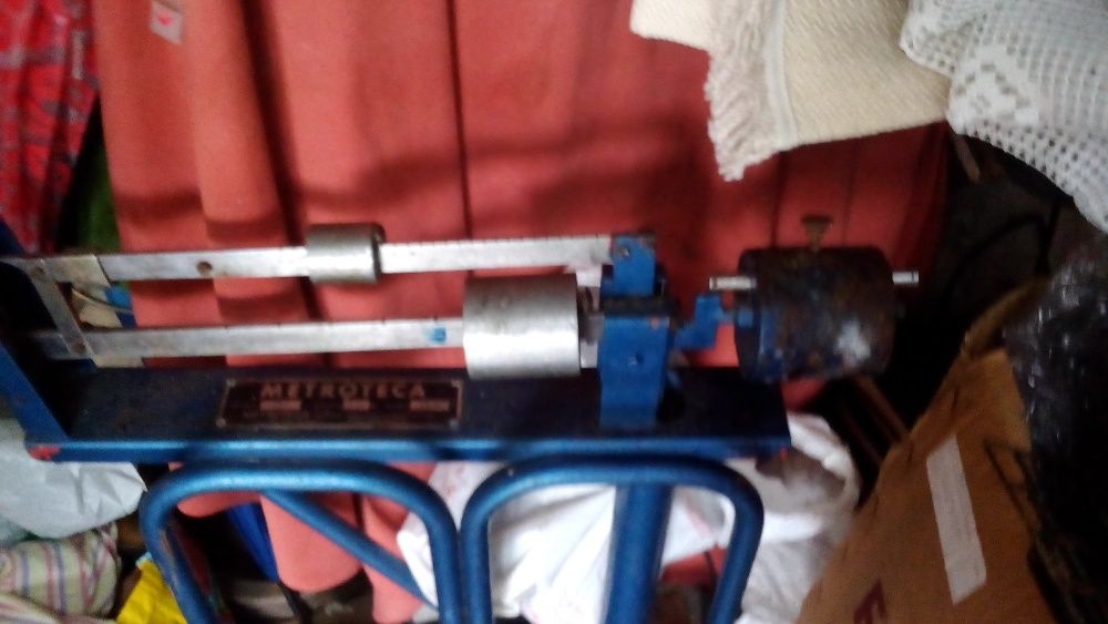 Balança antiga Metroteca até 200 Kg, Balança Correia até 50 kg