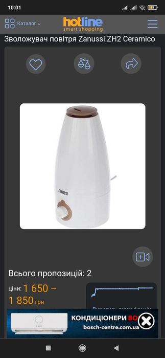 Zanussi ZH2 Ceramico ионный увлажнитель
