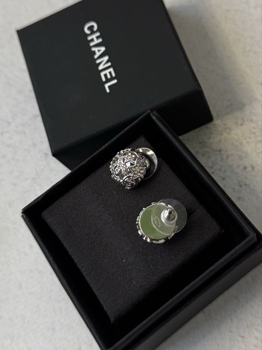 Сережки Chanel, шанель пусети з перлинами, сережки святкові