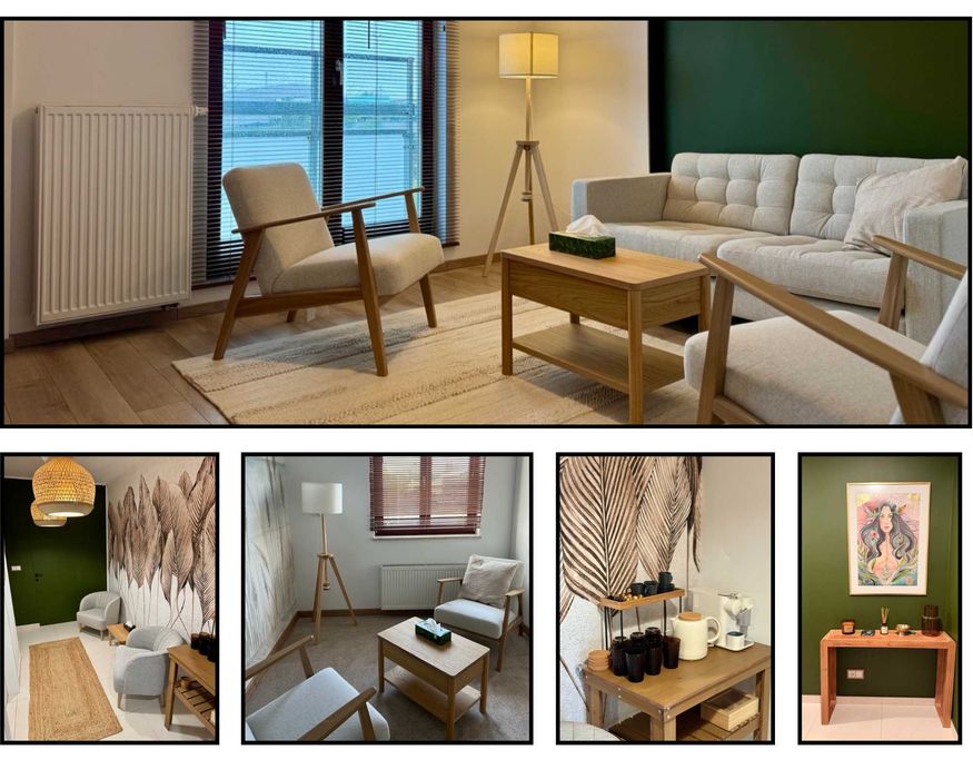 Na wyłączność/bloki/godziny | 2 gabinety/studio | terapia, beauty, fizjoterapia | 1 min Metro Młociny | parking