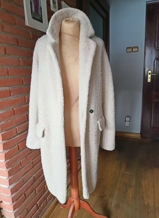 Max Mara kobiecy flauszowy płaszczyk 36