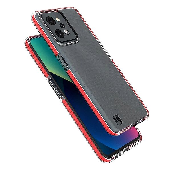 Spring Case etui Realme C31 silikonowy pokrowiec z ramką jasnoniebiesk