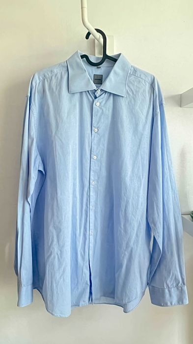 Błękitna koszula premium XL 42 - 100% bawełna Montego klasyczna