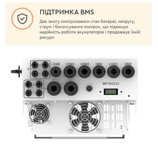 Гібридний інвертор Deye SUN  10 кВт/8 кВт/6 кВт Офіційна Гарантія від виробника 5 років!