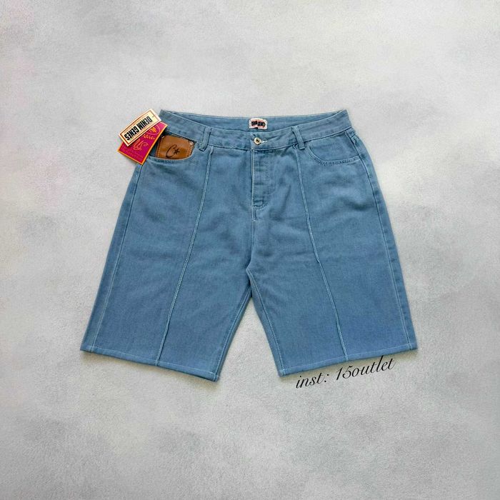 Джинсові шорти Corteiz C-Star Denim Джинсовые Шорты Кортез Черные Синие Голубые