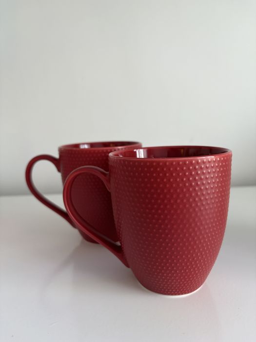 Kubek z porcelany Home & you, czerwony