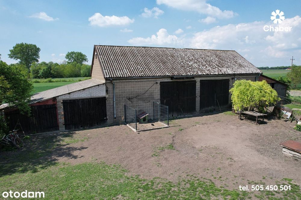 Siedlisko z domem 100 m2, działką 3378 m2 na wsi