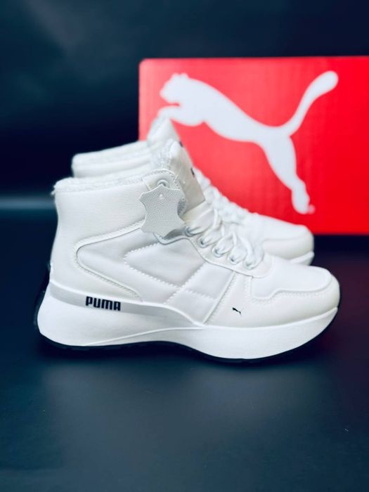 Женские кроссовки Puma Белые зимние кроссовки Пума