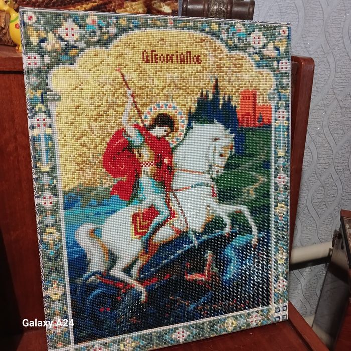 Картини. Діамантова мозаїка. Георгій побідоносець.