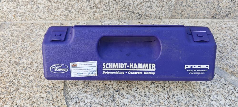 Martelo teste de betão