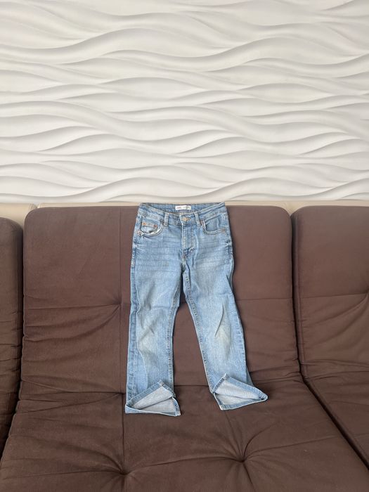 Джинсы Zara 8-9 лет рост 134 голубые