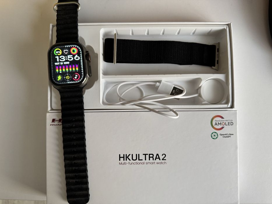 Смарт часы Smart Watch ULTRA 2 AMOLED 49 мм Черный