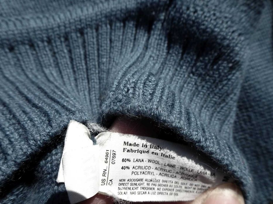 Sisley Ciepły Półgolf sweter Wełna 60% 36 38