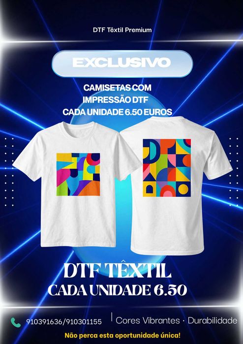 T-SHIRTS Estampadas em DTF