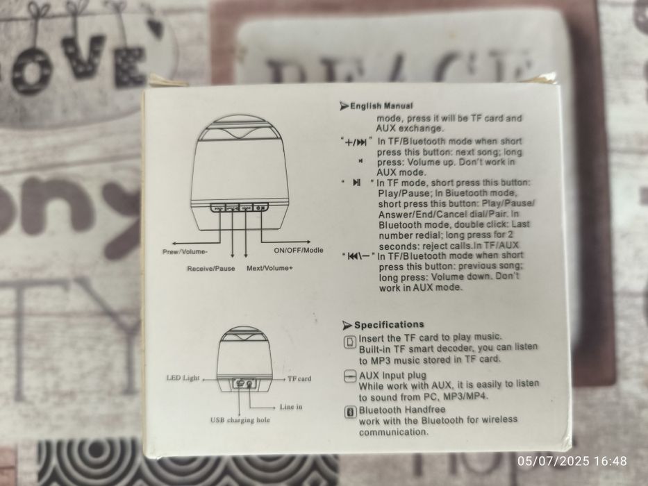 Mini bluetooth speaker