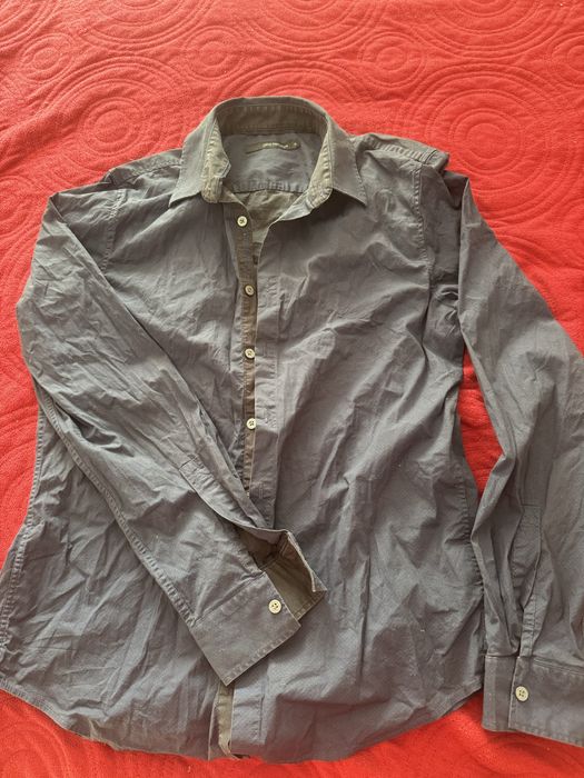 koszula Calvin Klein L granatowa slim