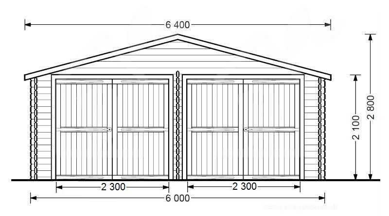 Aberturas De Garagem Na Nova Construção De Madeira Foto de Stock - Imagem  de moderno, trusco: 208669250