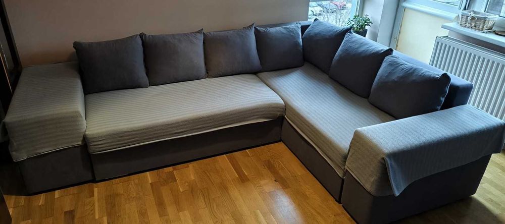 Narożnik rozkładany ze schowkiem