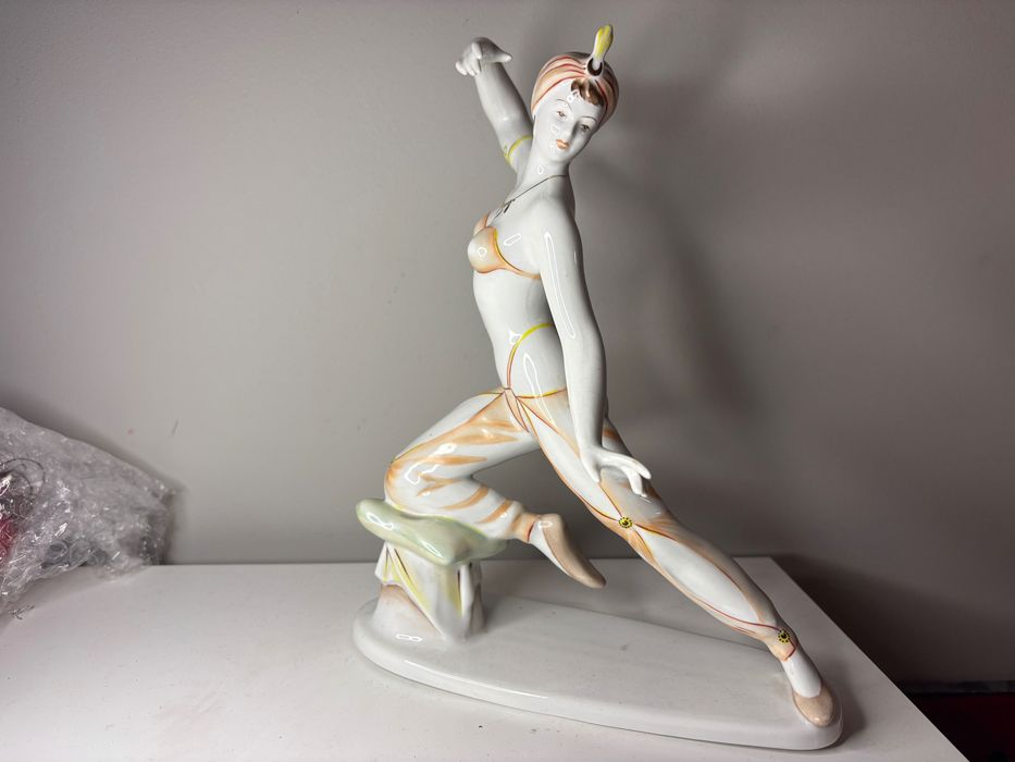 figurka kobieta w stylu art deco retro prl