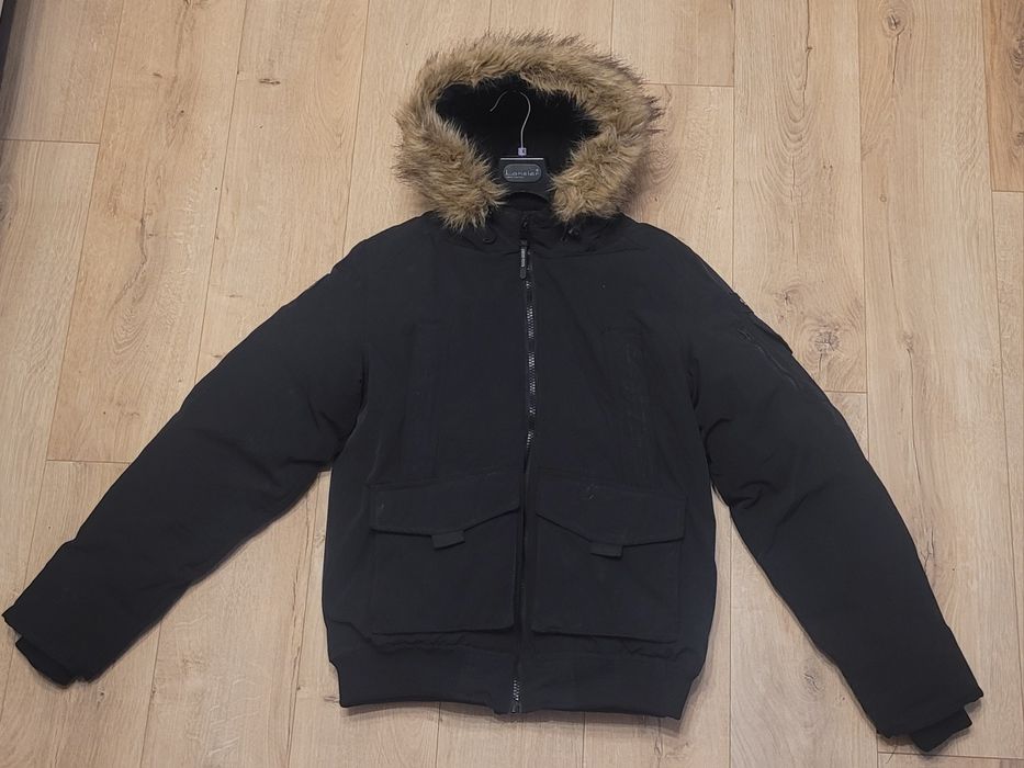 Nowa Kurtka SMOG Explorer L (jak XL) ciepła kaptur futro bomberka
