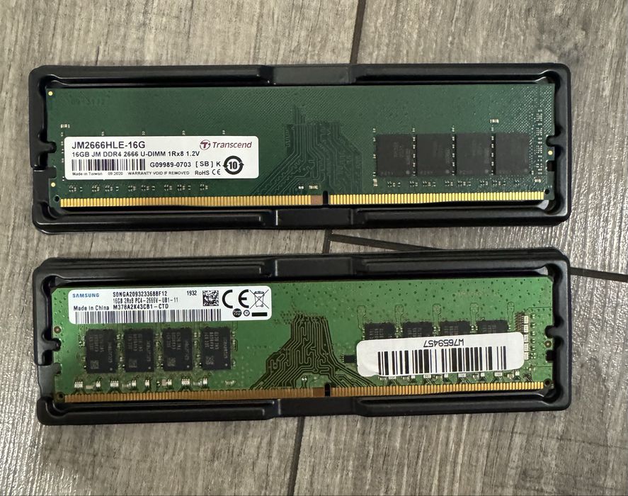 Оперативна памʼять DDR4 2x16Gb, тести, гарний стан.