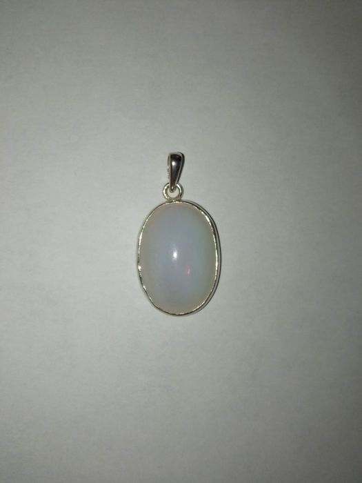 Wisior srebrny Opal, rękodzieło