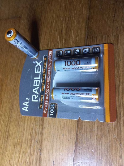 акумулятор батарейка AA 1,2в 2500mah високоємний 14500 пальчиковий ААА