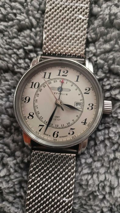 Zeppelin LZ 127 GMT. Męski Zegarek w doskonałym stanie. Pilot.