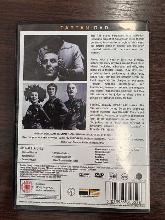 Rytuał / The Rite / Riten - Ingmar Bergman DVD