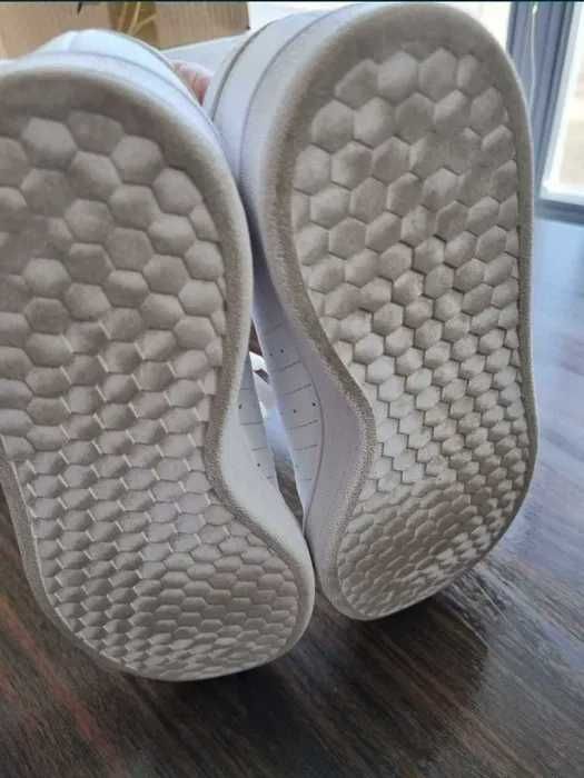 Adidas grand court base różowe białe sneakersy trampki