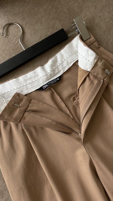 Базові брюки палаццо від zara р. xs s 7385/283/704