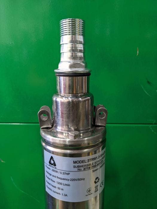Насос для воды скважинный 3TRW 1.2-50-0.28 для полива напор 50 м