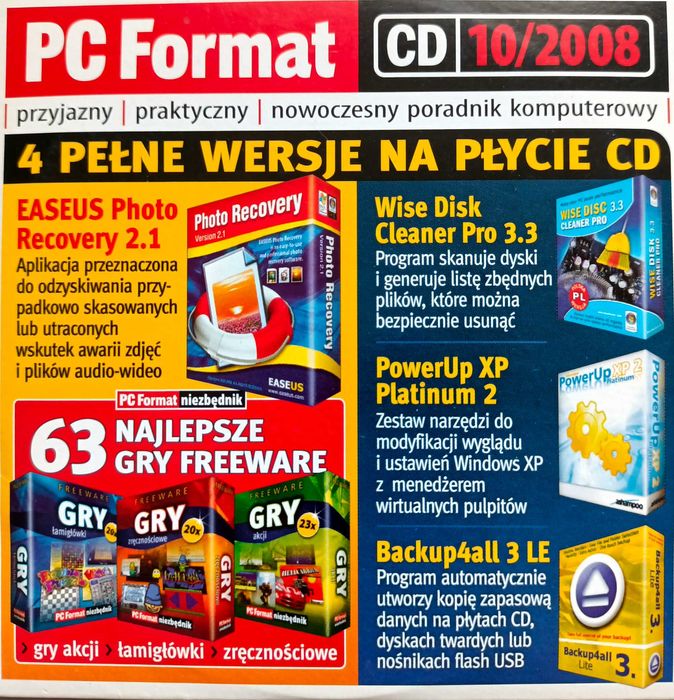 PC Format - 4 pełne wersje na płycie CD
