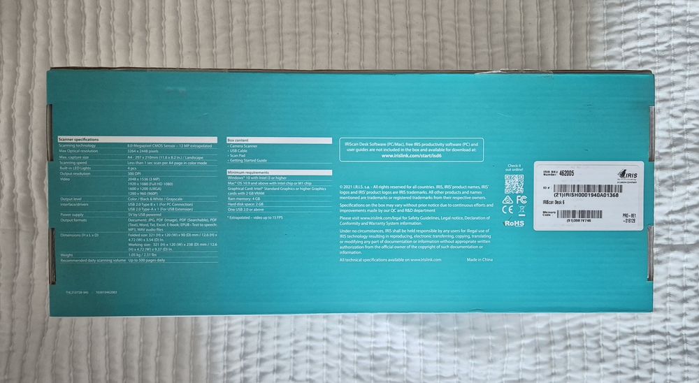 Scanner Iris Scan Desk 6 A4 da Canon