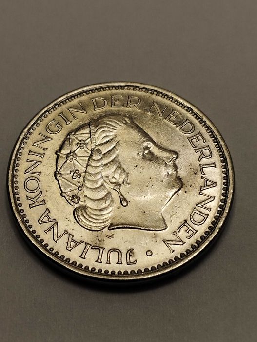 Holandia 1 gulden 1972r. Juliana - stan bardzo dobry