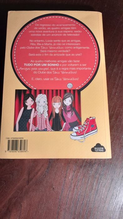 Livro o clube dos ténis vermelhos tudo por um sonho