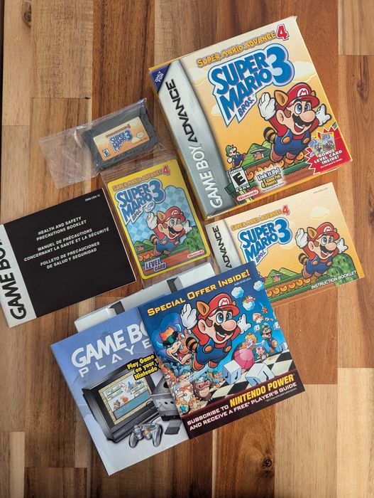 Super Mario Advance 4 Bros 3 GBA BOX Oryginał Karta e-Reader Instrukcja