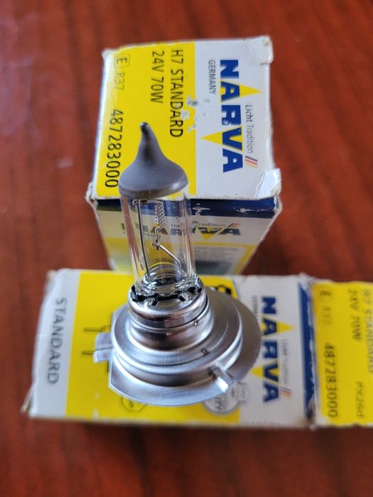 Галогенові лампи 12-24V:  Н7, Н4, Н8, Н11,  HB3